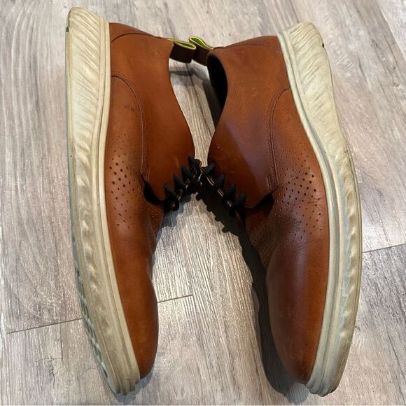 ECCO Brown Leather‎ Oxford Shoes Mens Size 8 Office Work Formal Dress main image 9